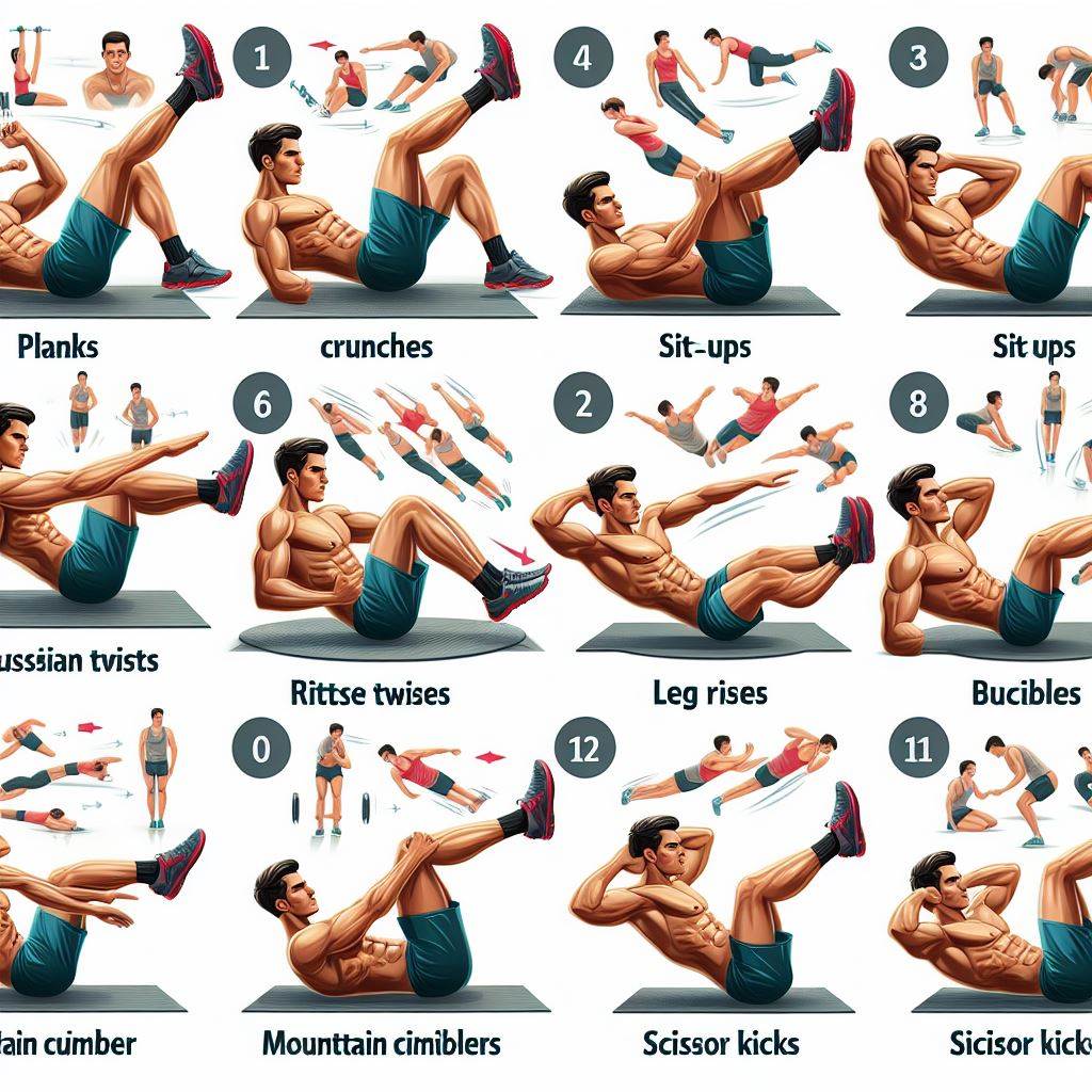 10 best workouts to get six pack abs at home