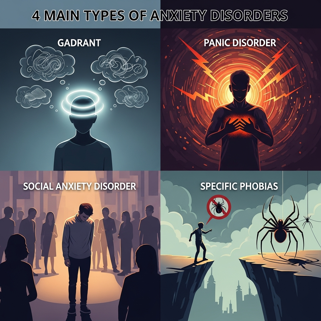 4 Main Types Of Anxiety Disorders