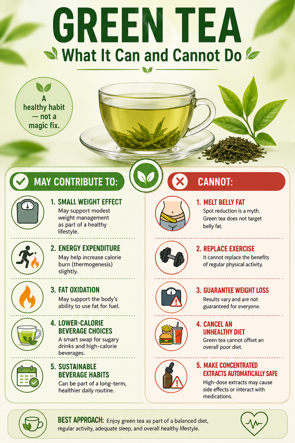 What green tea can and cannot do for weight management