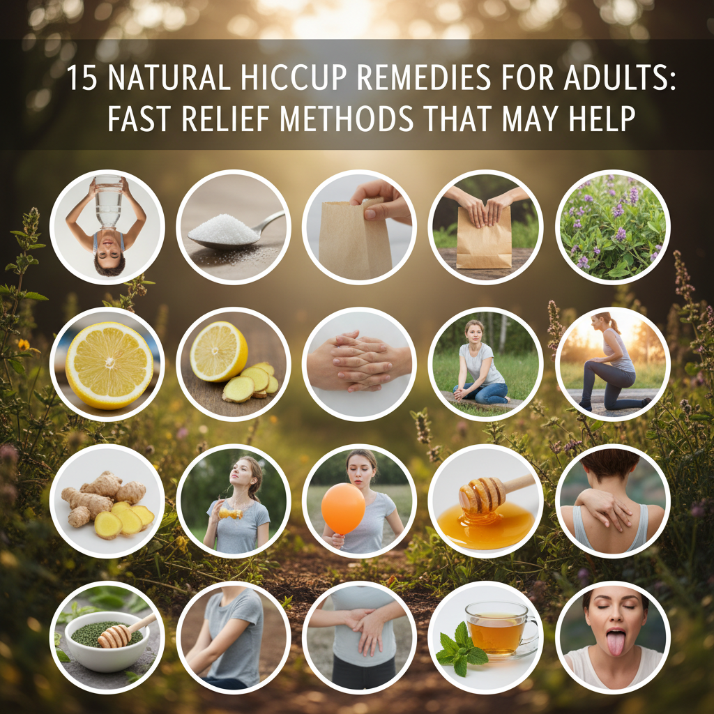 Natural Hiccup Remedies for Adults: