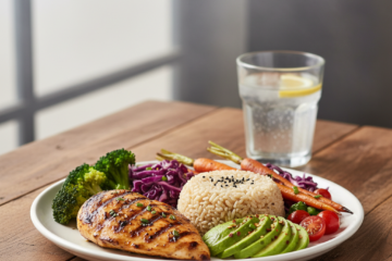 Balanced healthy eating plate for beginners