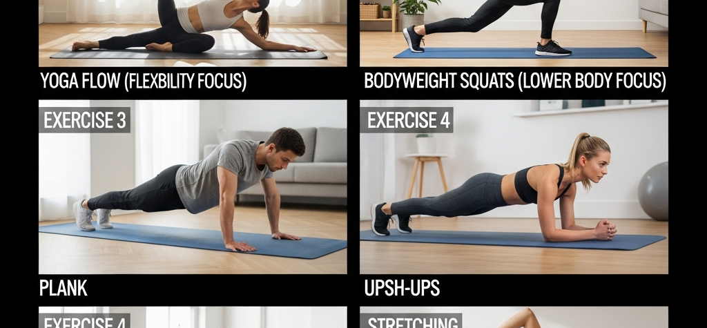 home exercises for fitness and flexibility.