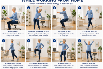 easy ways to stay active while working from home