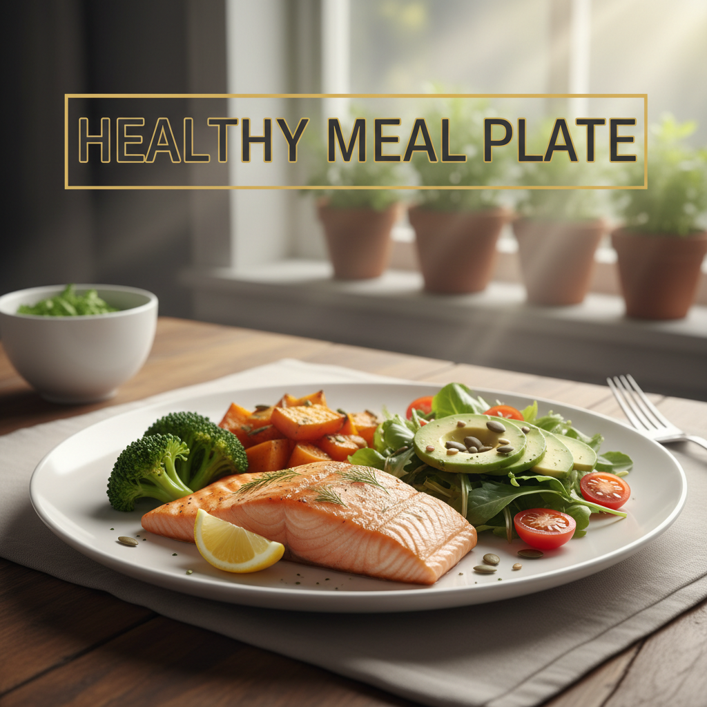 Healthy high-protein meal for weight management